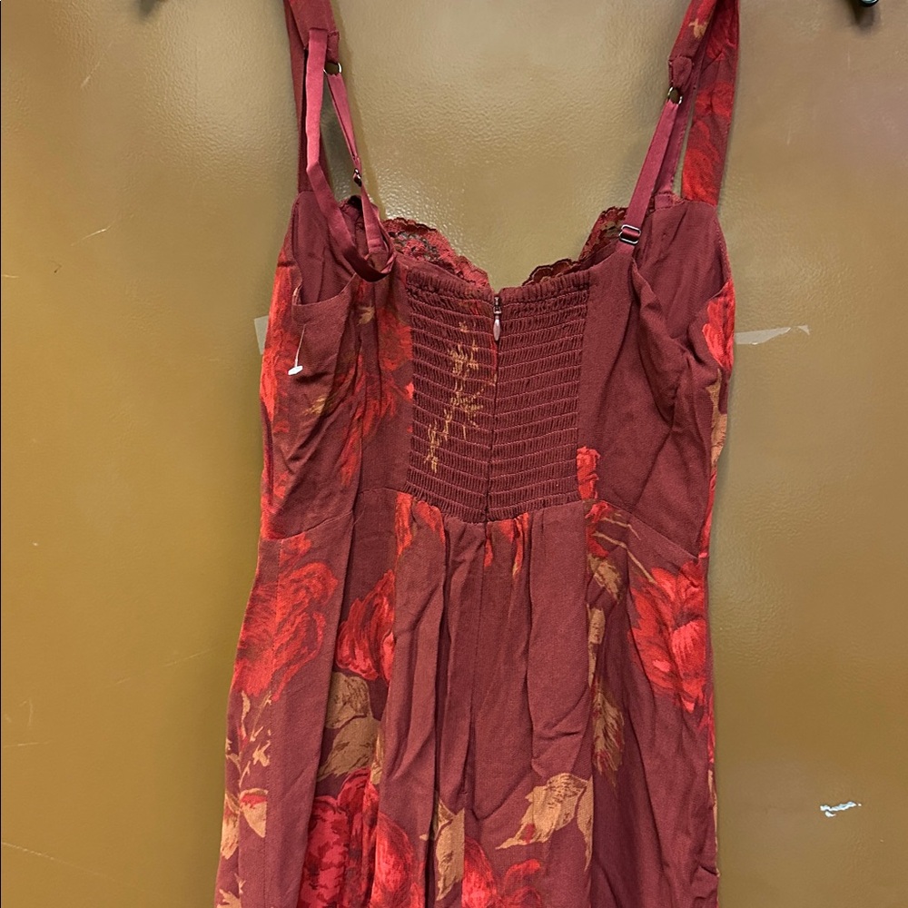 Reformation Irisa Floral Trumpet Dress Size 2 - Picture 8 of 9
